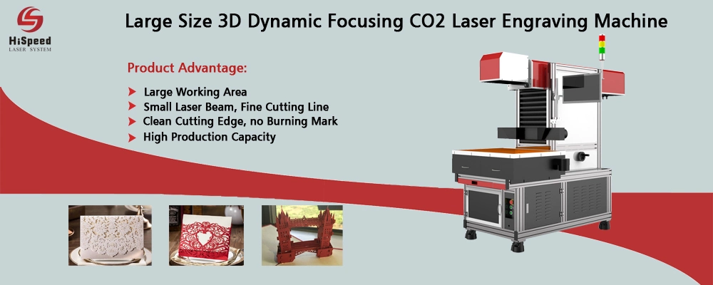 Automatic 3D Dynamic CO2 Laser Marking Machine for Cards, paper, Leather, Wood