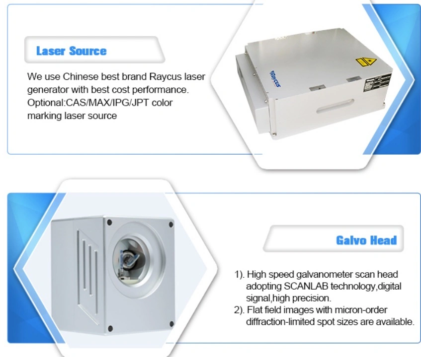 Industrial Fiber/CO2/UV Laser Marking Printer Equipment Machine with CCD Camera